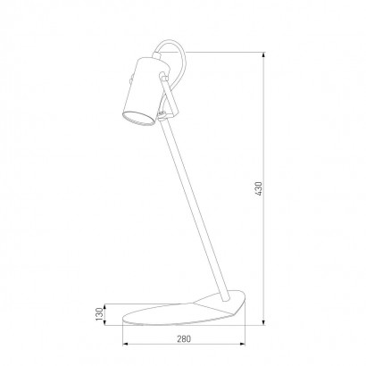Настольная лампа TK Lighting 3062 Redo Black
