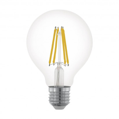 Лампа светодиодная филаментная диммируемая Eglo E27 6W 2700К прозрачная 11702