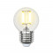 Лампа светодиодная филаментная Uniel E27 5W 3000K прозрачная LED-G45-5W/WW/E27/CL/MB GLM10TR
