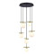 Каскадная люстра iLamp Golden 2134-6D BR+MBK