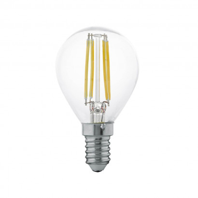 Лампа светодиодная филаментная Eglo E14 4W 2700К прозрачная 11499