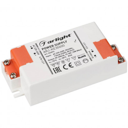 Драйвер Arlight ARJ-KE30600 19-30V 18W IP20 0,6A 023076