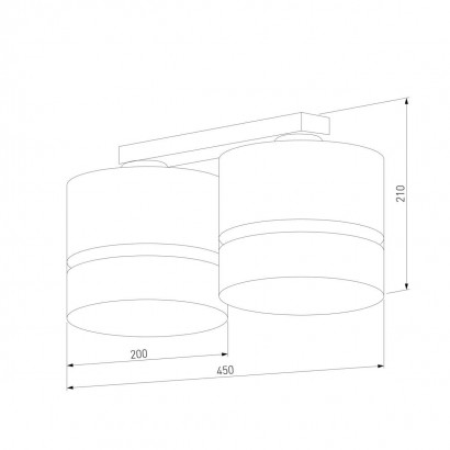 Потолочная люстра TK Lighting 6692 Paglia