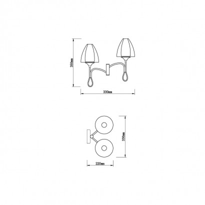 Бра Vele Luce Oro VL5654W12