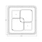 Потолочная светодиодная люстра Escada Module 10235/4Led Square