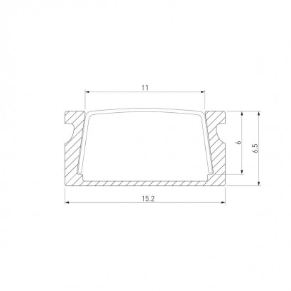 Профиль алюминиевый с рассеивателем Elektrostandard LL-2-ALP006 a053620