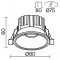 Встраиваемый светодиодный светильник Maytoni Round DL058-12W3K-B
