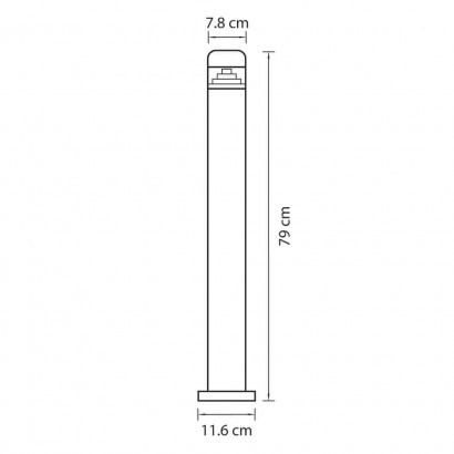 Уличный светодиодный светильник Lightstar Raggio 376707