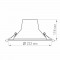 Встраиваемый светодиодный светильник Arlight LTD-Legend-R230-35W Warm3000 027320(1)