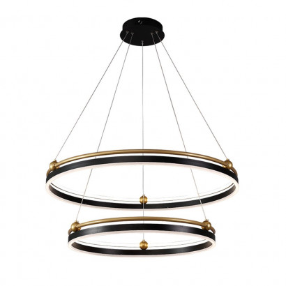 Подвесной светодиодный светильник Crystal Lux Fernando SP123W Led Black/Gold