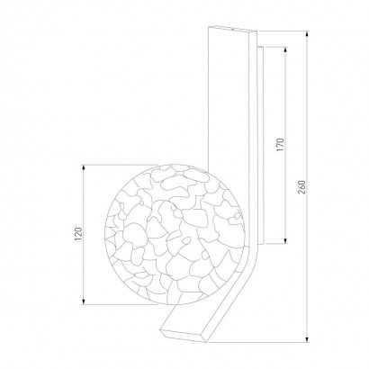 Бра Eurosvet Luxor 40019/1 серебро a060770