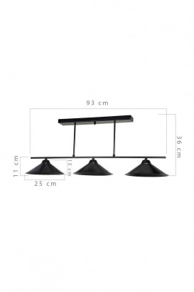 Подвесная люстра Toplight Lilian TL1611H-03BK