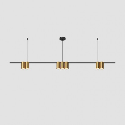 Подвесная люстра Denkirs Orbit DK4063-BK+SG
