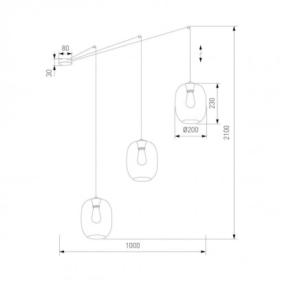 Подвесная люстра TK Lighting 5972 Elio