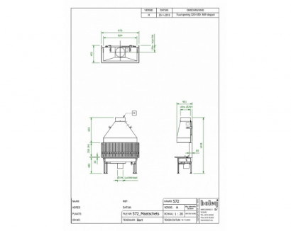 Встроенный камин Boley 572 Veghel