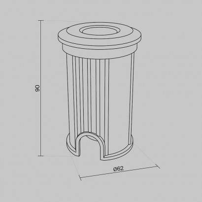 Ландшафтный светодиодный светильник Maytoni Flash O044DL-L1S3K3
