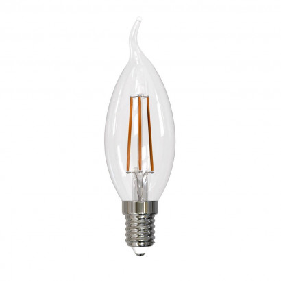 Лампа светодиодная филаментная (UL-00005171) Uniel E14 11W 4000K прозрачная LED-CW35-11W/4000K/E14/CL PLS02WH