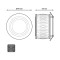 Встраиваемый светильник Gauss Backlight BL095