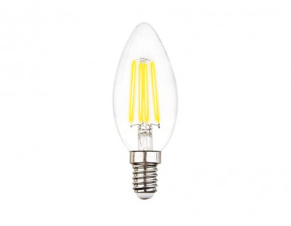 Лампа светодиодная филаментная Ambrella light E14 6W 4200K прозрачная 202115