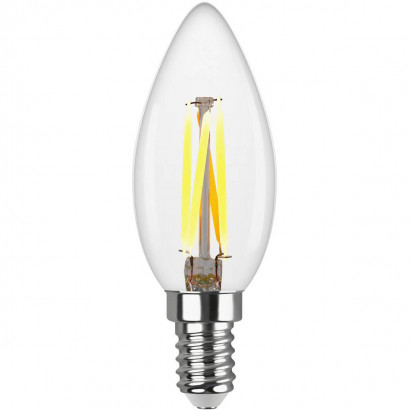 Лампа светодиодная филаментная REV С37 E14 5W 2700K DECO Premium теплый свет свеча 32359 4