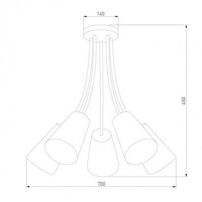Потолочная люстра TK Lighting 1712 Wire Kids