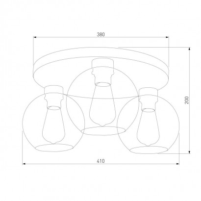 Потолочная люстра TK Lighting 2776 Cubus Graphite