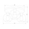 Потолочная люстра TK Lighting 2776 Cubus Graphite
