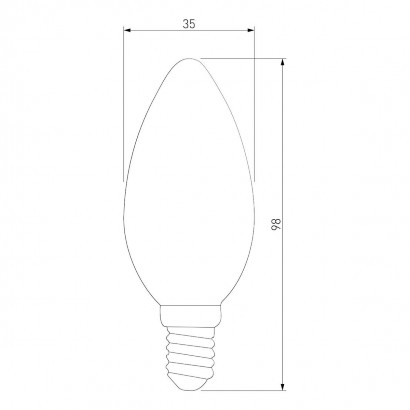Лампа светодиодная филаментная Elektrostandard BLE1426 E14 9W 4200K прозрачная a050132