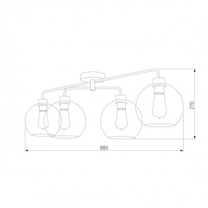 Потолочная люстра TK Lighting 4460 Grant