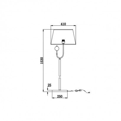 Торшер Vele Luce Fabio VL1933F01