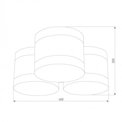 Потолочная люстра TK Lighting 851 Tago Black