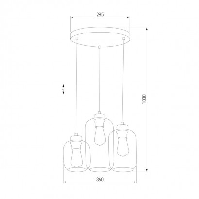 Подвесная люстра TK Lighting 3185 Marco