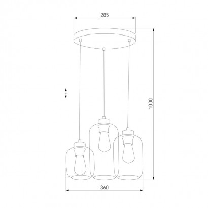 Подвесная люстра TK Lighting 3185 Marco