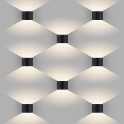 Уличный настенный светодиодный светильник Elektrostandard 1518 Techno LED Blade черный a038828