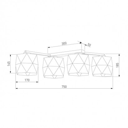 Потолочная люстра TK Lighting 3249 Siro White