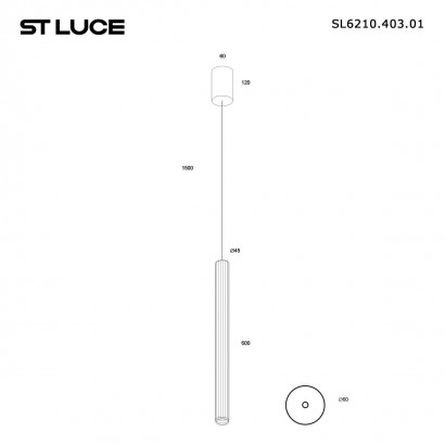 Подвесной светильник ST Luce Lilt SL6210.403.01