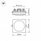 Встраиваемый светодиодный светильник Arlight LTD-80x80SOL-BK-5W Warm White 022555