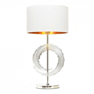 Настольная лампа Lumina Deco Fabi LDT 5531 CHR+WT