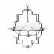 Подвесная люстра Lumina Deco Baltimore LDP 8020-4 CHR+WT