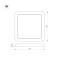 Встраиваемый светодиодный светильник Arlight CL-Fiokk-S220x220-18W Day4000-Mix 034471