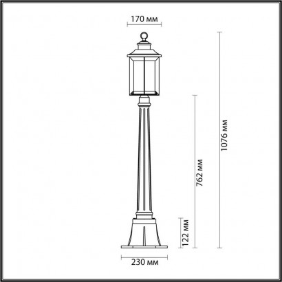 Уличный светильник Odeon Light Nature Mavret 4961/1F