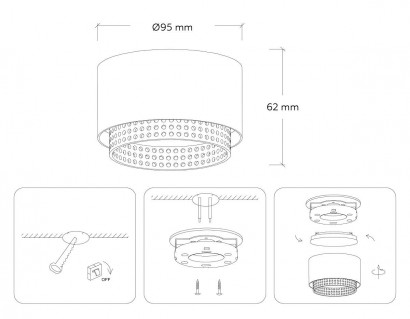Накладной светильник Ambrella Light Techno family TN71275