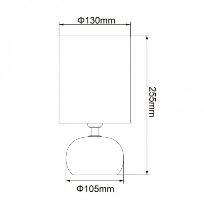 Настольная лампа Uniel UML-B307 E14 Silver/White UL-00012423