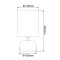 Настольная лампа Uniel UML-B307 E14 Silver/White UL-00012423