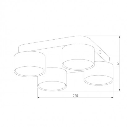 Потолочная люстра TK Lighting 3401 Space Black