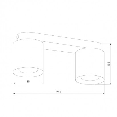 Потолочная люстра TK Lighting 3407 Vico White
