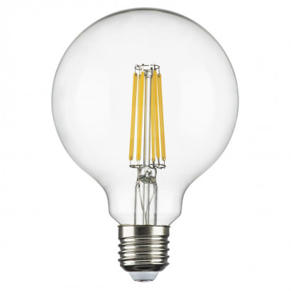 Лампа светодиодная филаментная Lightstar E27 8W 4000K прозрачная 933004