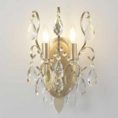 Бра Crystal Lux ESMIRALDA AP2 GOLD
