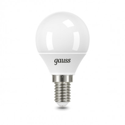 Лампа светодиодная Gauss E14 9.5W 6500K матовая 105101310