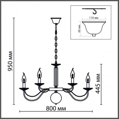 Подвесная люстра Lumion Classi Incanto 8033/16